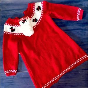 Gymboree sweater dress with matching socks